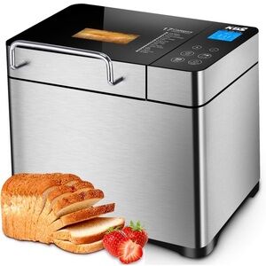 KBS Pro 17-in-1 Organic Bread Maker (Stainless Steel & Non-stick Ceramic Pan)